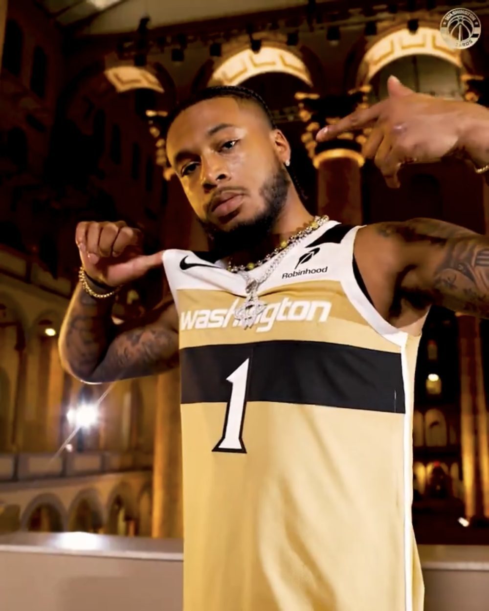 Washington Wizards Style 1 Basketball Jersey basketball jersey product view 1