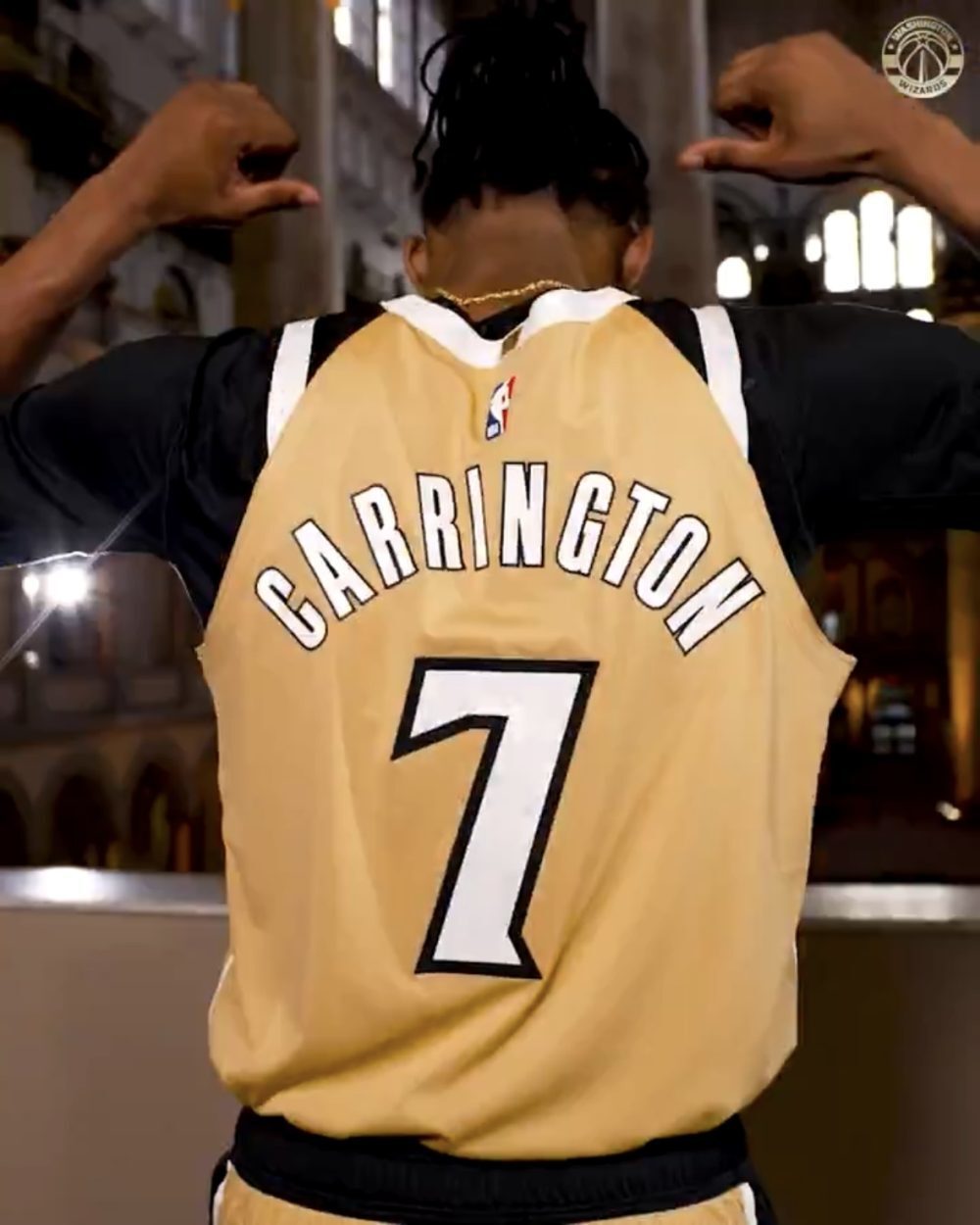 Washington Wizards Style 2 Basketball Jersey basketball jersey product view 1