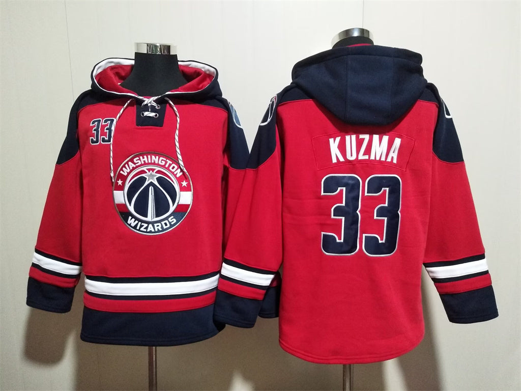 Washington Wizards #33 Kyle Kuzma Wizards Style 1 Basketball Jersey basketball jersey product view 1