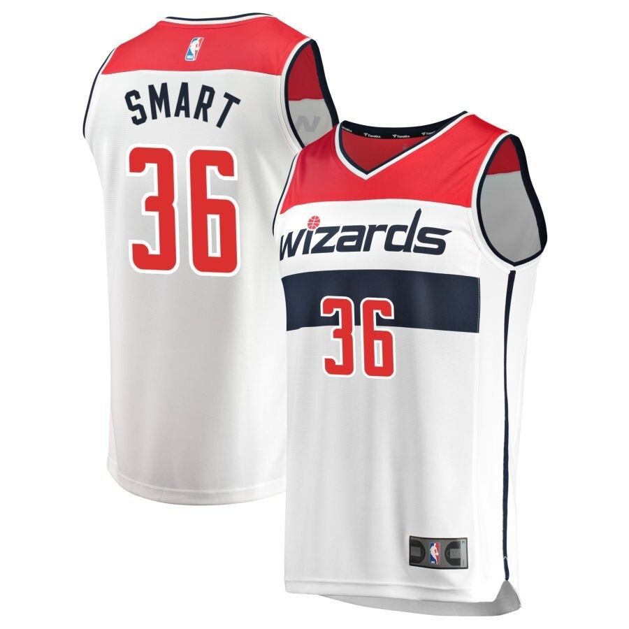 Washington Wizards #36 Marcus Smart Association Edition - White Basketball Jersey basketball jersey product view 1
