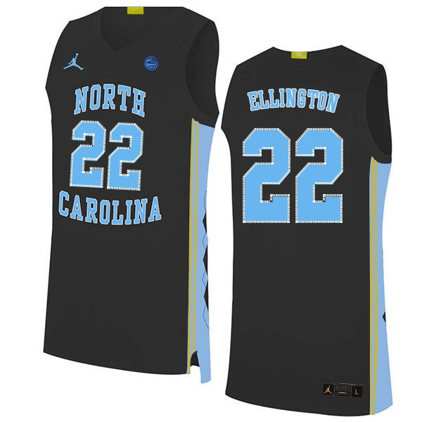 Wayne Ellington 22 Black College Football Jersey football jersey product view 1