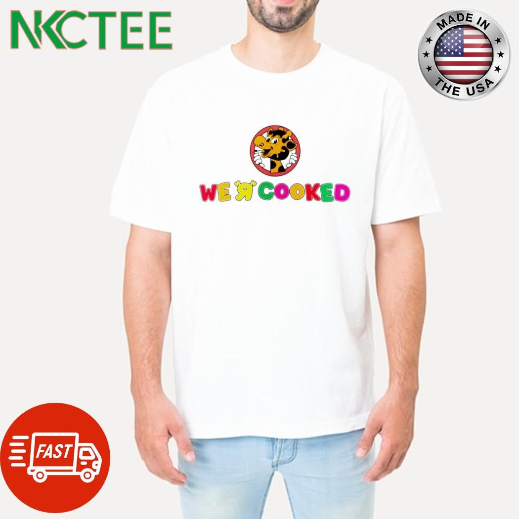 We R Cooked giraffe smoke cartoon circle shirt Unisex T-shirt, Sweatshirt, Hoodie, Long Sleeve Tee - T-Shirt, Sweatshirt, Hoodie