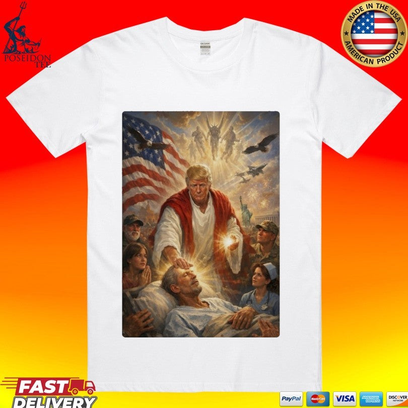 Pope Leo Xiv President Trump Jesus Christ Artwork 2026 T-shirt Unisex T-shirt, Sweatshirt, Hoodie, Long Sleeve Tee - T-Shirt, Sweatshirt, Hoodie