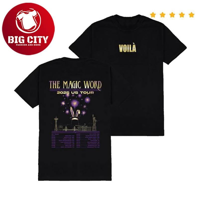 Wear Voila Us Tour Two Sided Shirt Unisex T-shirt, Sweatshirt, Hoodie, Long Sleeve Tee - T-Shirt, Sweatshirt, Hoodie
