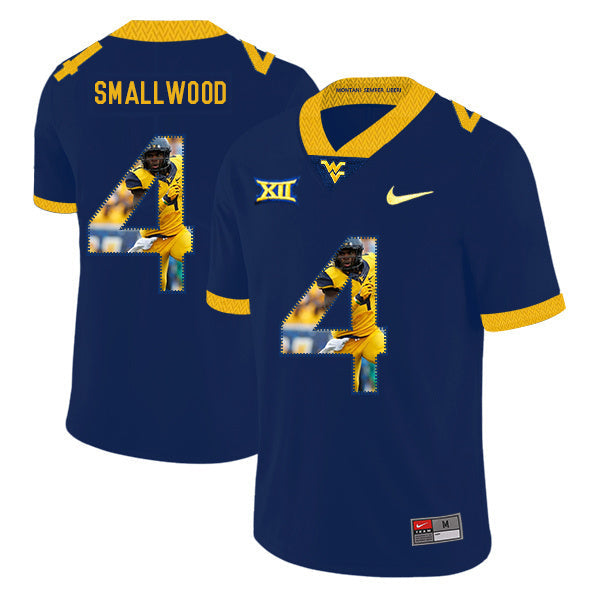 Wendell Smallwood 4 Navy 1 College Football Jersey football jersey product view 1