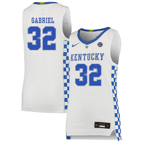 Wenyen Gabriel 32 White College Football Jersey football jersey product view 1