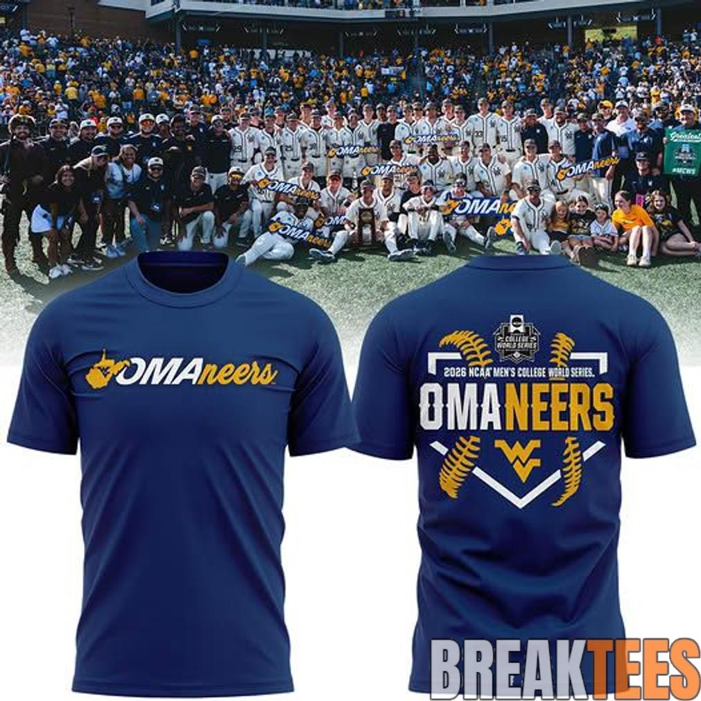 West Virginia Mountaineers 2026 NCAA Baseball Mens College World Series Omaneers Navy T-Shirt - T-Shirt, Sweatshirt, Hoodie