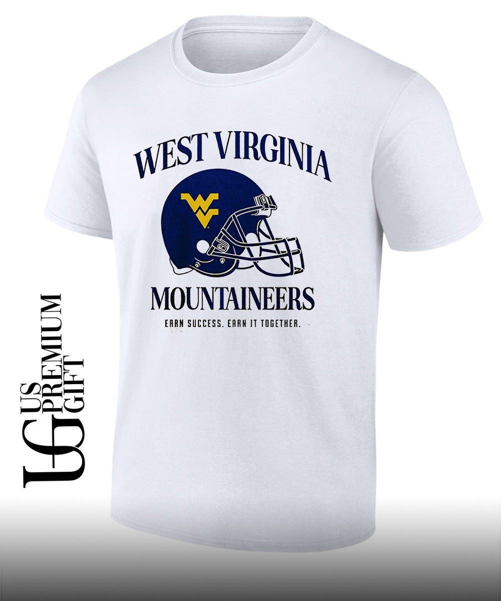 West Virginia Mountaineers Earn Success Earn It Together helmet shirt Unisex T-shirt, Sweatshirt, Hoodie, Long Sleeve Tee - T-Shirt, Sweatshirt, Hoodie