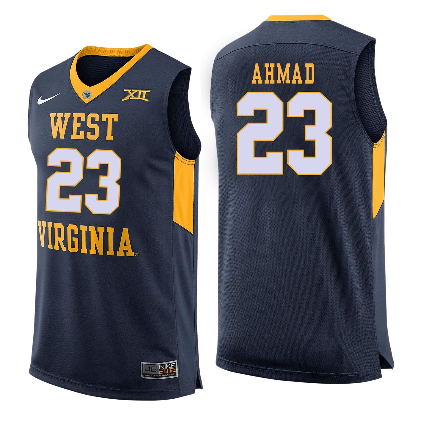 West Virginia Ahmad 23 Blue College Football Jersey football jersey product view 1