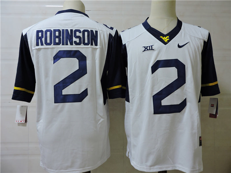 West Virginia Mountaineers #2 Robinson Team College Football Jersey football jersey product view 1