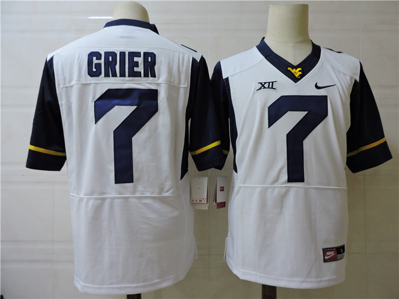West Virginia Mountaineers #7 Will Grier Team Style 3 College Football Jersey football jersey product view 1