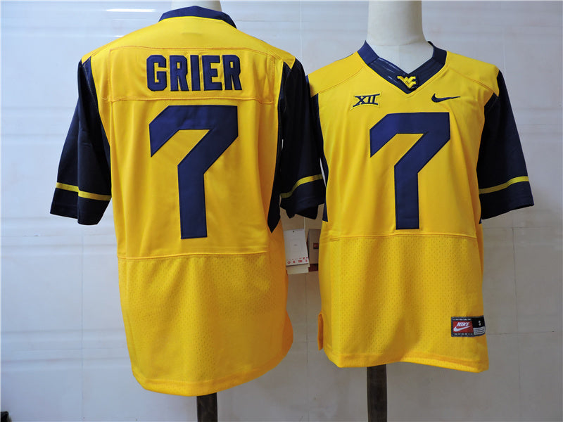 West Virginia Mountaineers #7 Will Grier Team Style 4 College Football Jersey football jersey product view 1