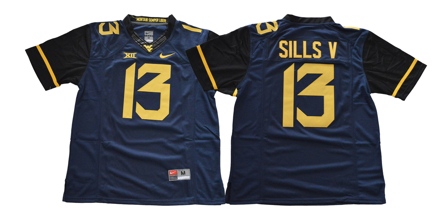 West Virginia Navy 13 College Football Jersey football jersey product view 1