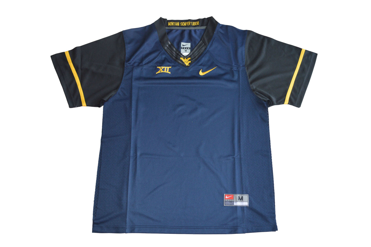 West Virgnia Blank Navy Front College Football Jersey football jersey product view 1