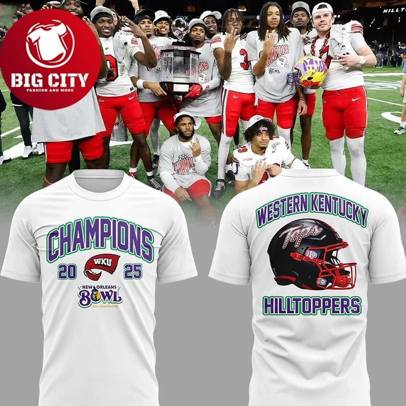 Western Kentucky Bowl Champs Two Sided Shirt Unisex T-shirt, Sweatshirt, Hoodie, Long Sleeve Tee - T-Shirt, Sweatshirt, Hoodie