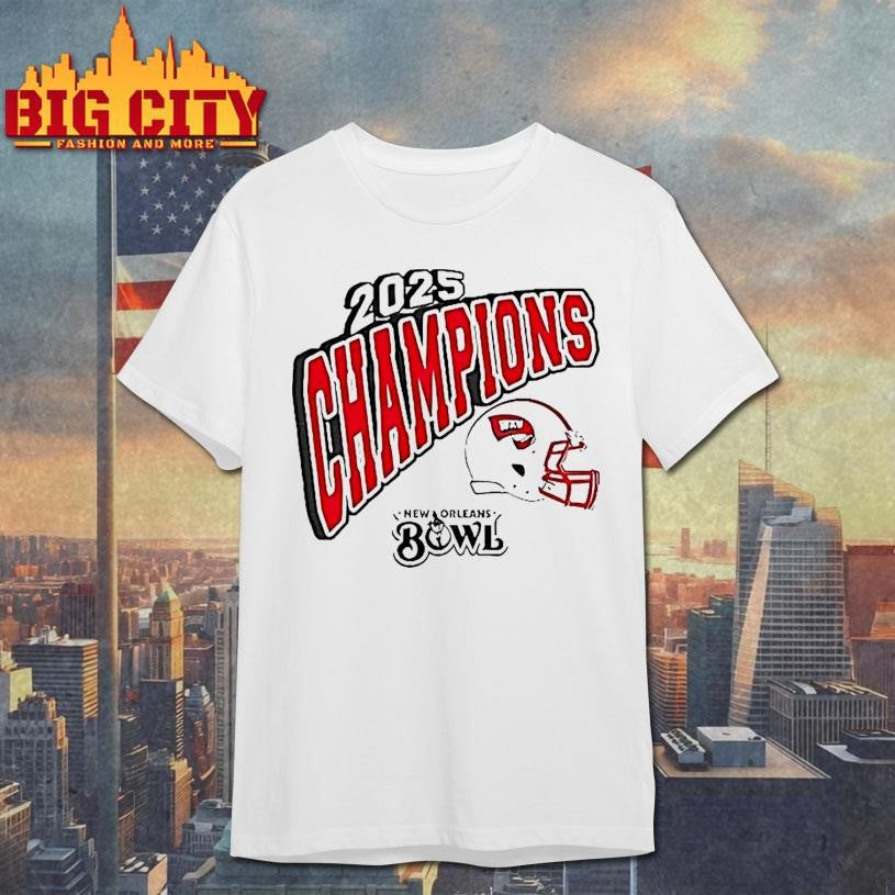 Western Kentucky Hilltoppers New Orleans Bowl 2025 Champions Shirt Unisex T-shirt, Sweatshirt, Hoodie, Long Sleeve Tee - T-Shirt, Sweatshirt, Hoodie