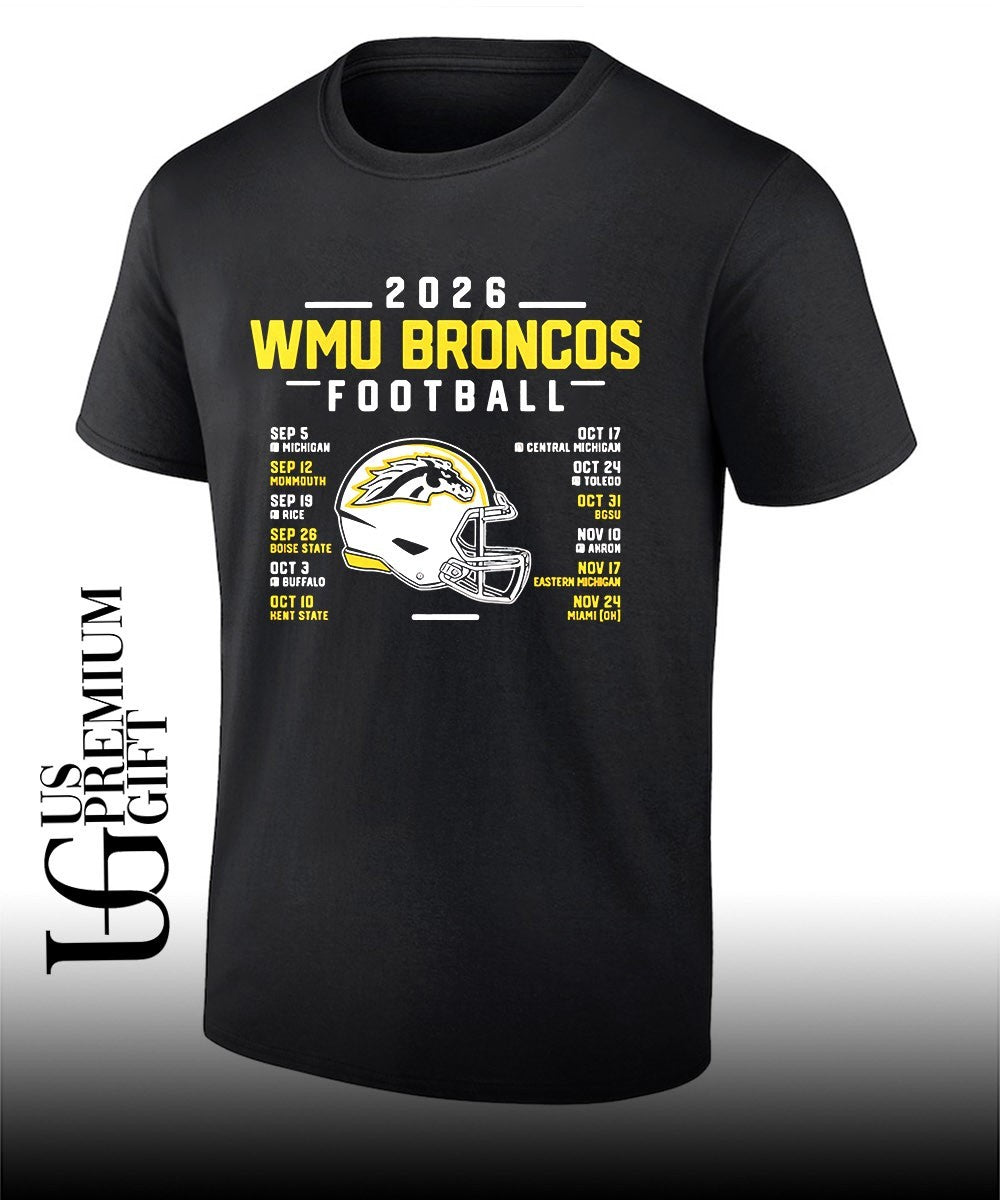 Western Michigan Broncos Brown 2026 Football helmet shirt Unisex T-shirt, Sweatshirt, Hoodie, Long Sleeve Tee - T-Shirt, Sweatshirt, Hoodie