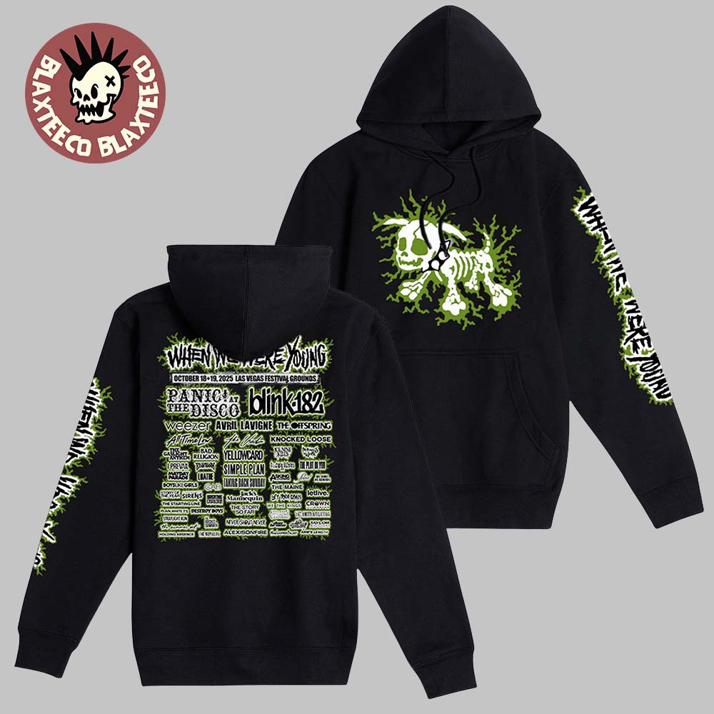 When We Were Young Festival 2025 Exclusive Merch On October 18-19 2025 In Las Vegas Electric Dog Lineup Hoodie - T-Shirt, Sweatshirt, Hoodie