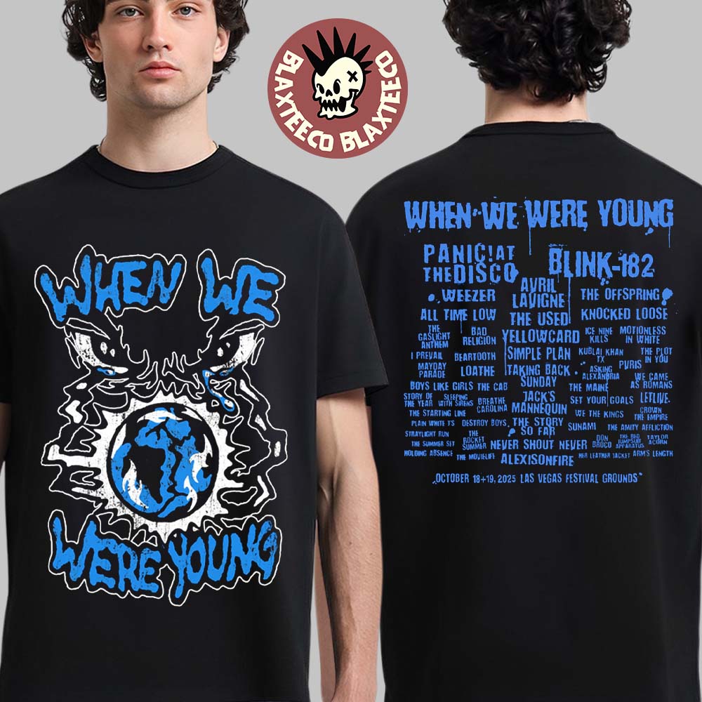 When We Were Young Festival 2025 Exclusive Merch Tee On October 18-19 2025 In Las Vegas Overseer Lineup T-Shirt - T-Shirt, Sweatshirt, Hoodie