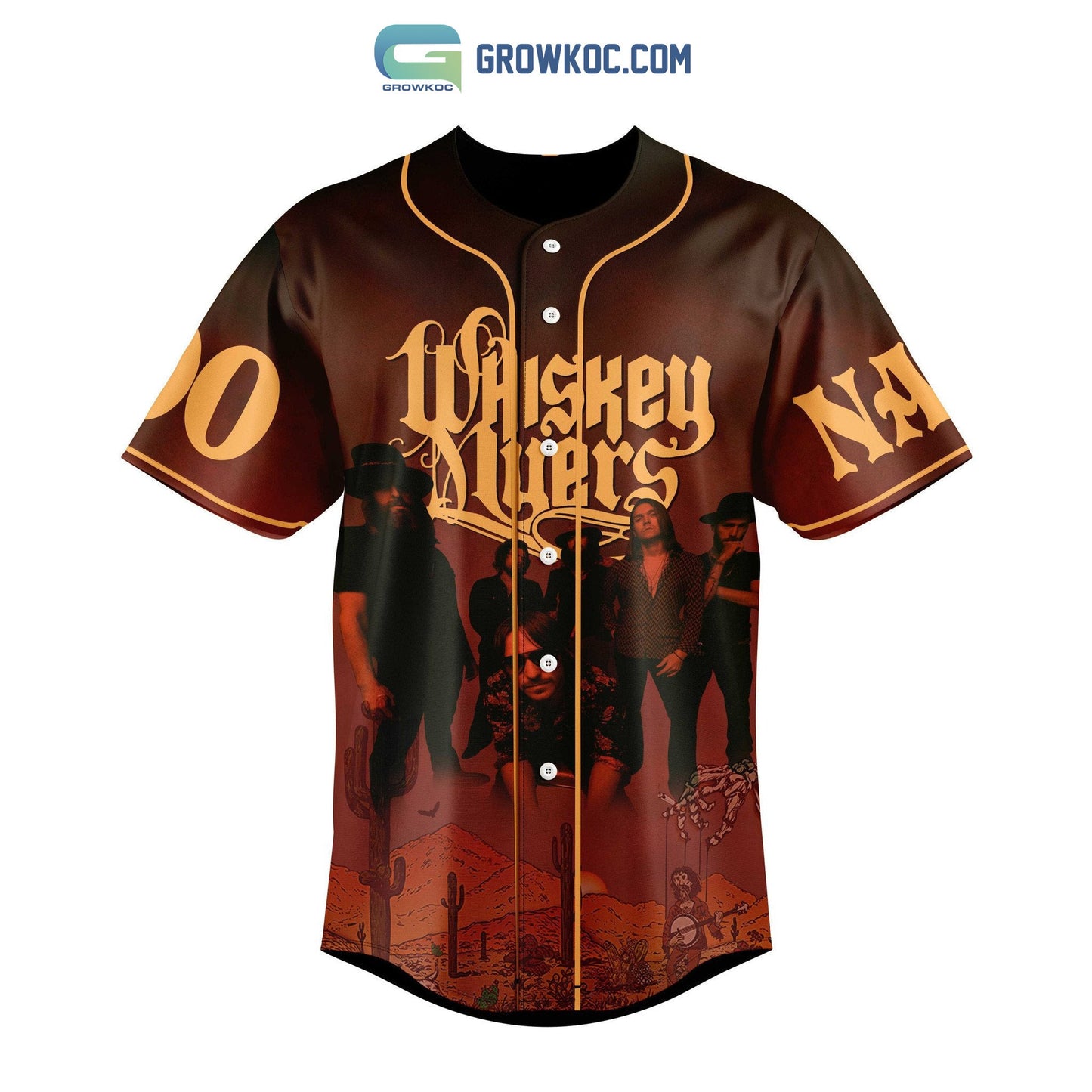 Whiskey Myers 2023 Tour Personalized Baseball Jersey baseball jersey product view 2