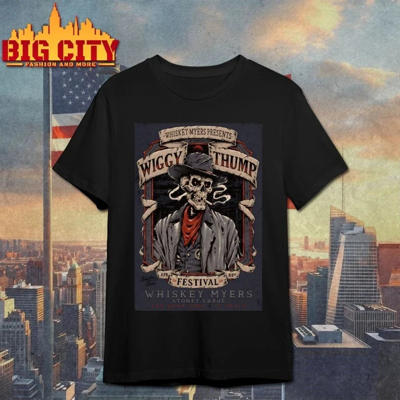 Whiskey Myers Apr 25 2026 8th Annual Wiggy Thump Festival Palestine TX Poster shirt Unisex T-shirt, Sweatshirt, Hoodie, Long Sleeve Tee - T-Shirt, Sweatshirt, Hoodie