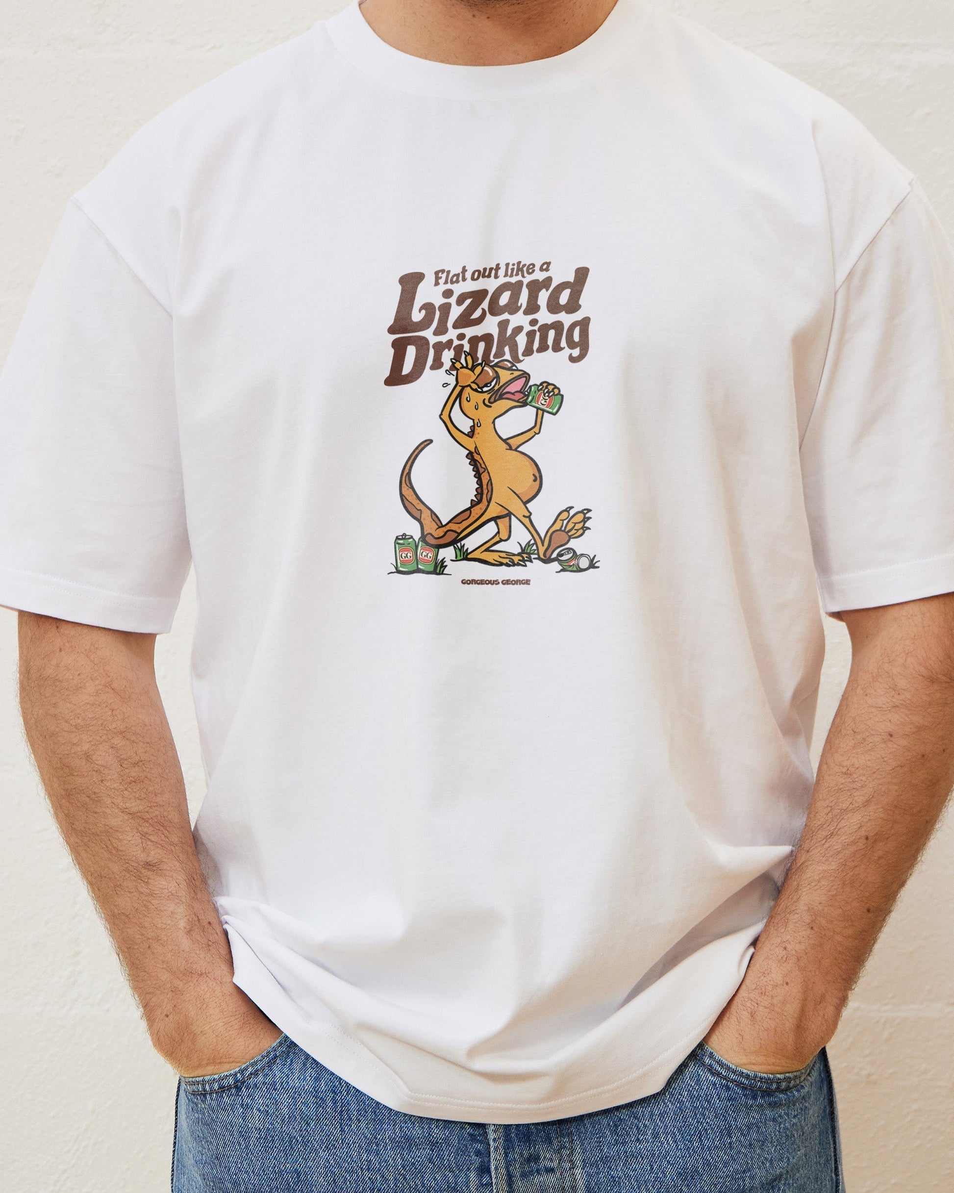 Flat Out Like a Lizard Drinking T-Shirt Unisex T-shirt, Sweatshirt, Hoodie, Long Sleeve Tee - T-Shirt, Sweatshirt, Hoodie