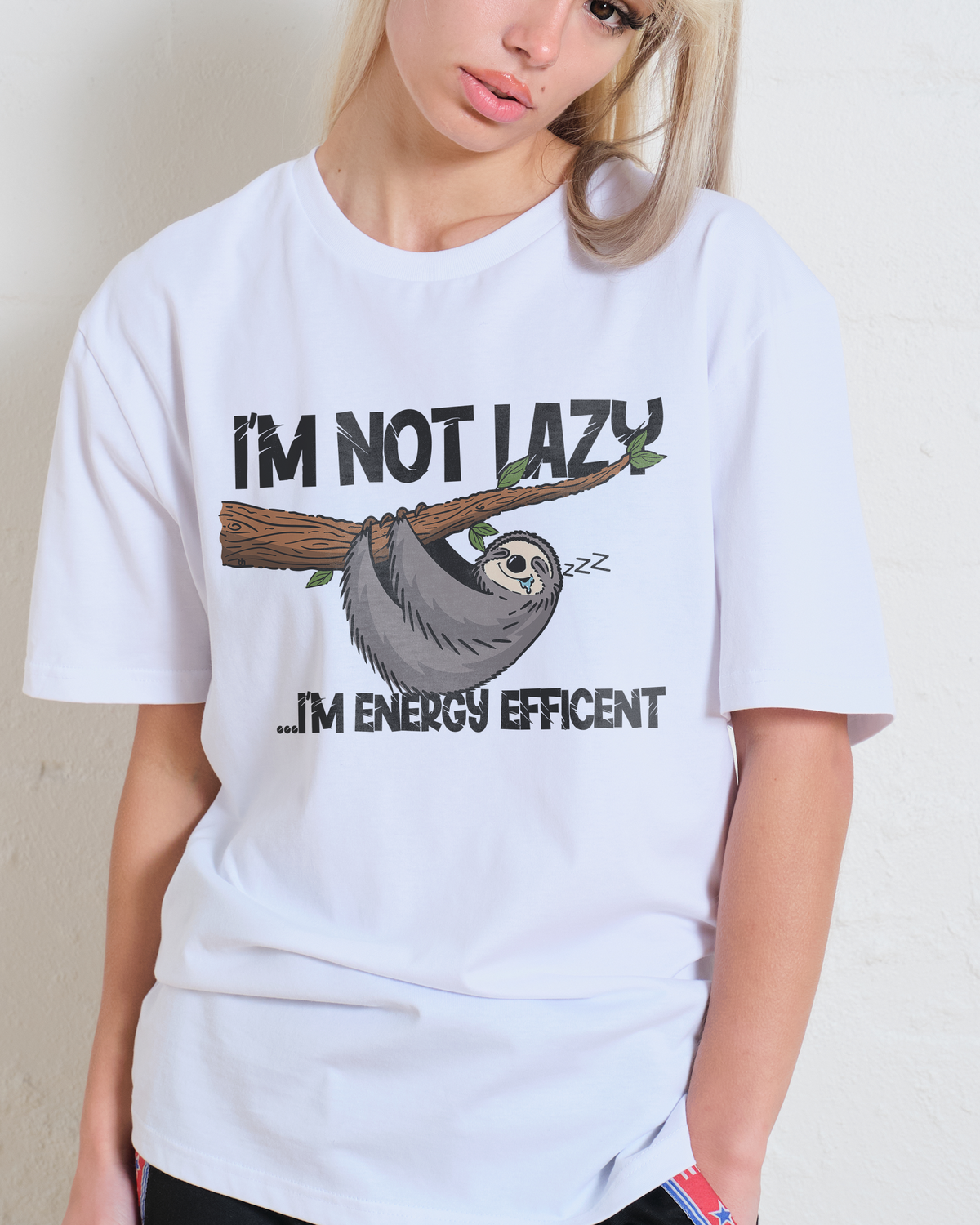 Energy Efficient Sloth T-Shirt Unisex T-shirt, Sweatshirt, Hoodie, Long Sleeve Tee - T-Shirt, Sweatshirt, Hoodie