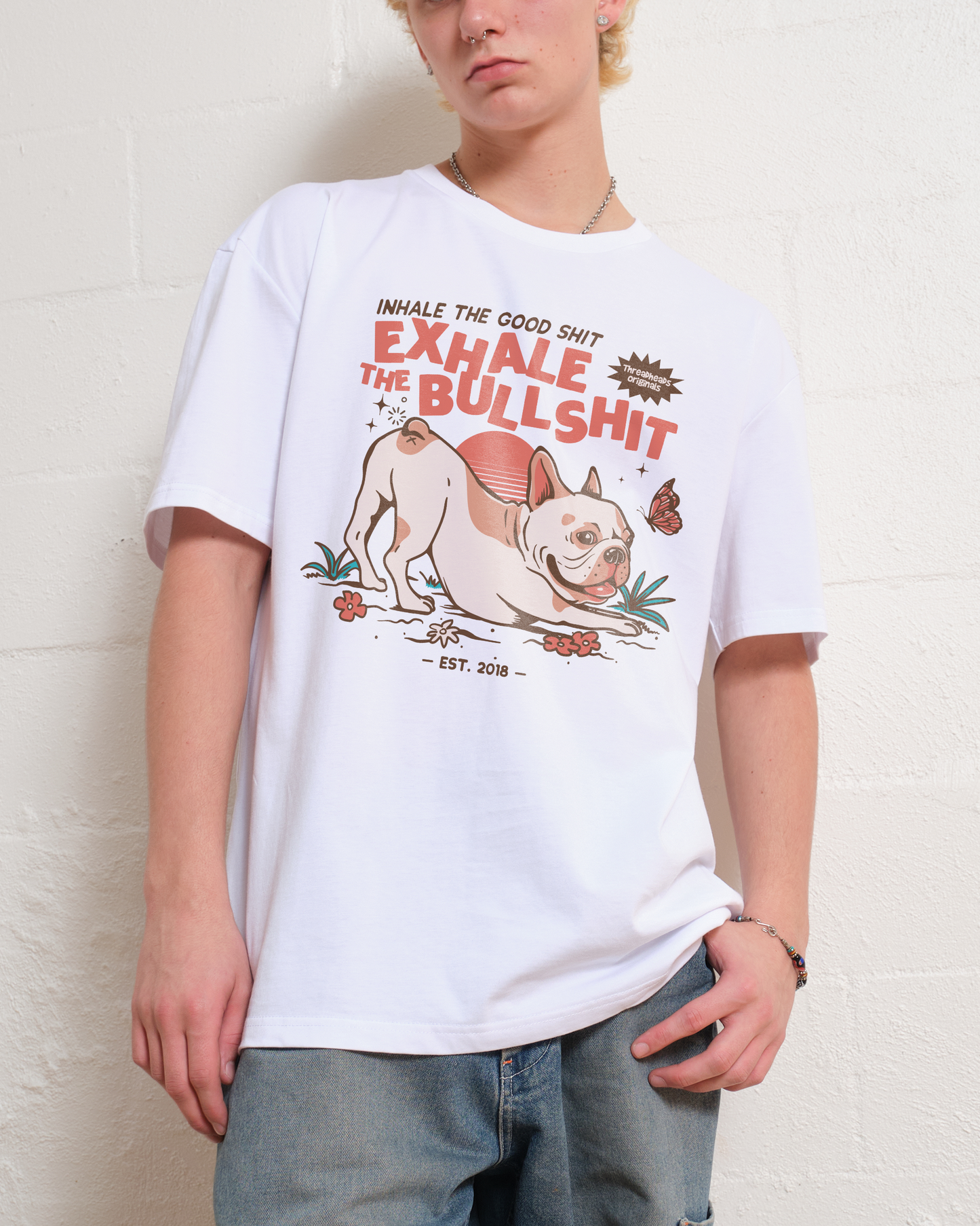 Exhale The Bullshit T-Shirt Unisex T-shirt, Sweatshirt, Hoodie, Long Sleeve Tee - T-Shirt, Sweatshirt, Hoodie