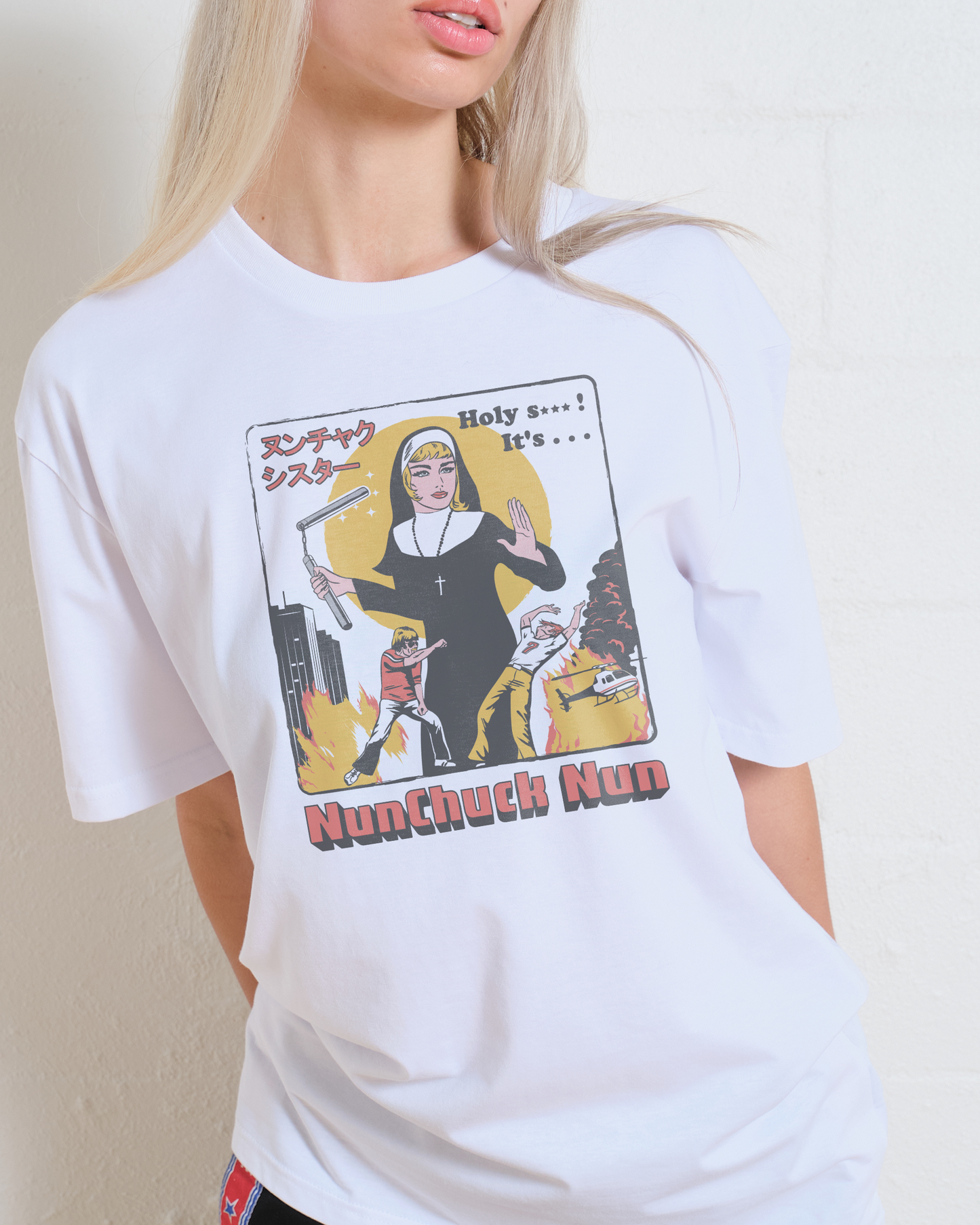 Nunchuck Nun T-Shirt Unisex T-shirt, Sweatshirt, Hoodie, Long Sleeve Tee - T-Shirt, Sweatshirt, Hoodie