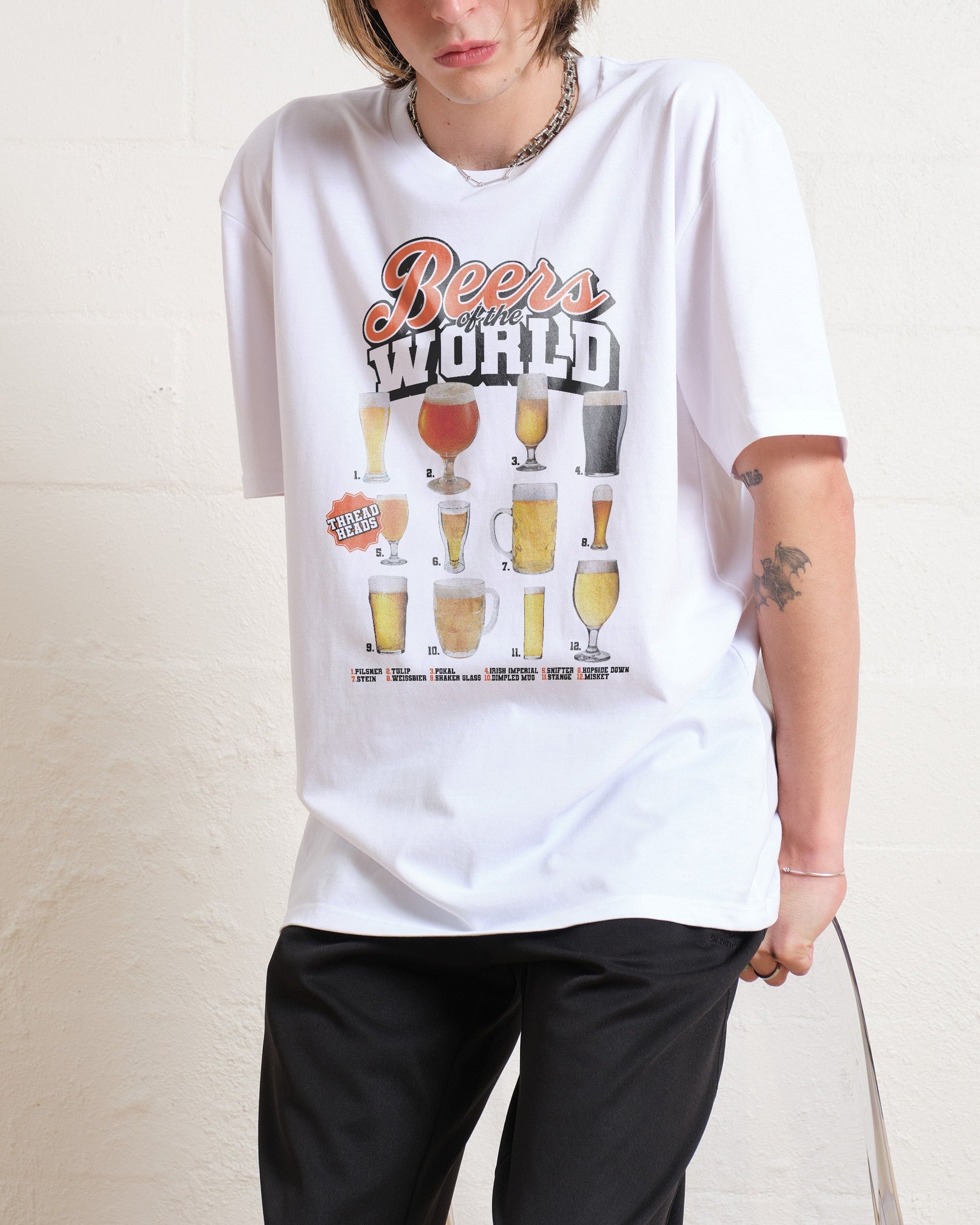 Beers of the World T-Shirt Unisex T-shirt, Sweatshirt, Hoodie, Long Sleeve Tee - T-Shirt, Sweatshirt, Hoodie