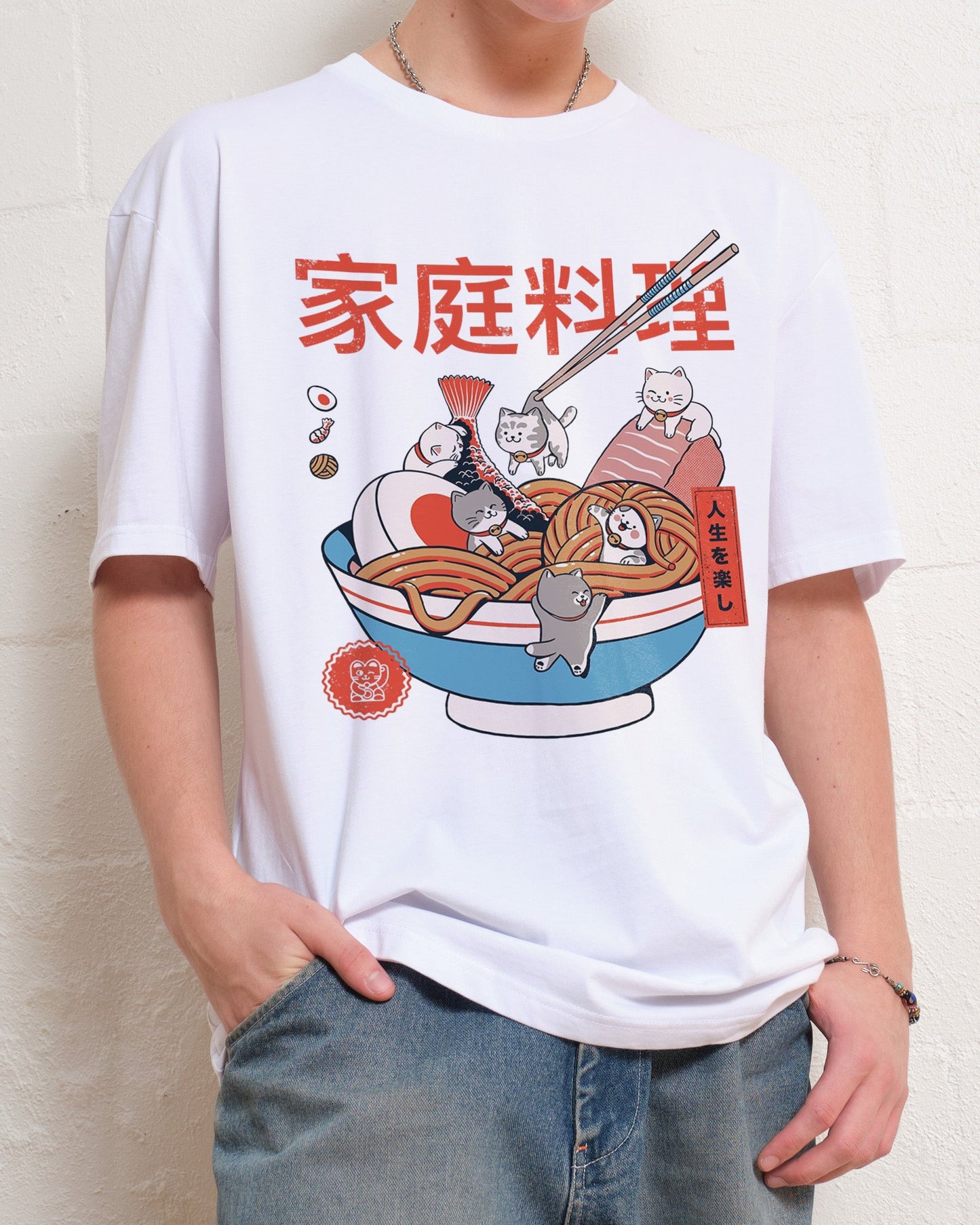 Ramen and Mini Cats T-Shirt Unisex T-shirt, Sweatshirt, Hoodie, Long Sleeve Tee - T-Shirt, Sweatshirt, Hoodie