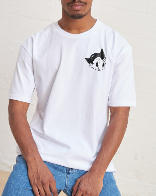 Astro Boy Face Mini Print T-Shirt Unisex T-shirt, Sweatshirt, Hoodie, Long Sleeve Tee - T-Shirt, Sweatshirt, Hoodie