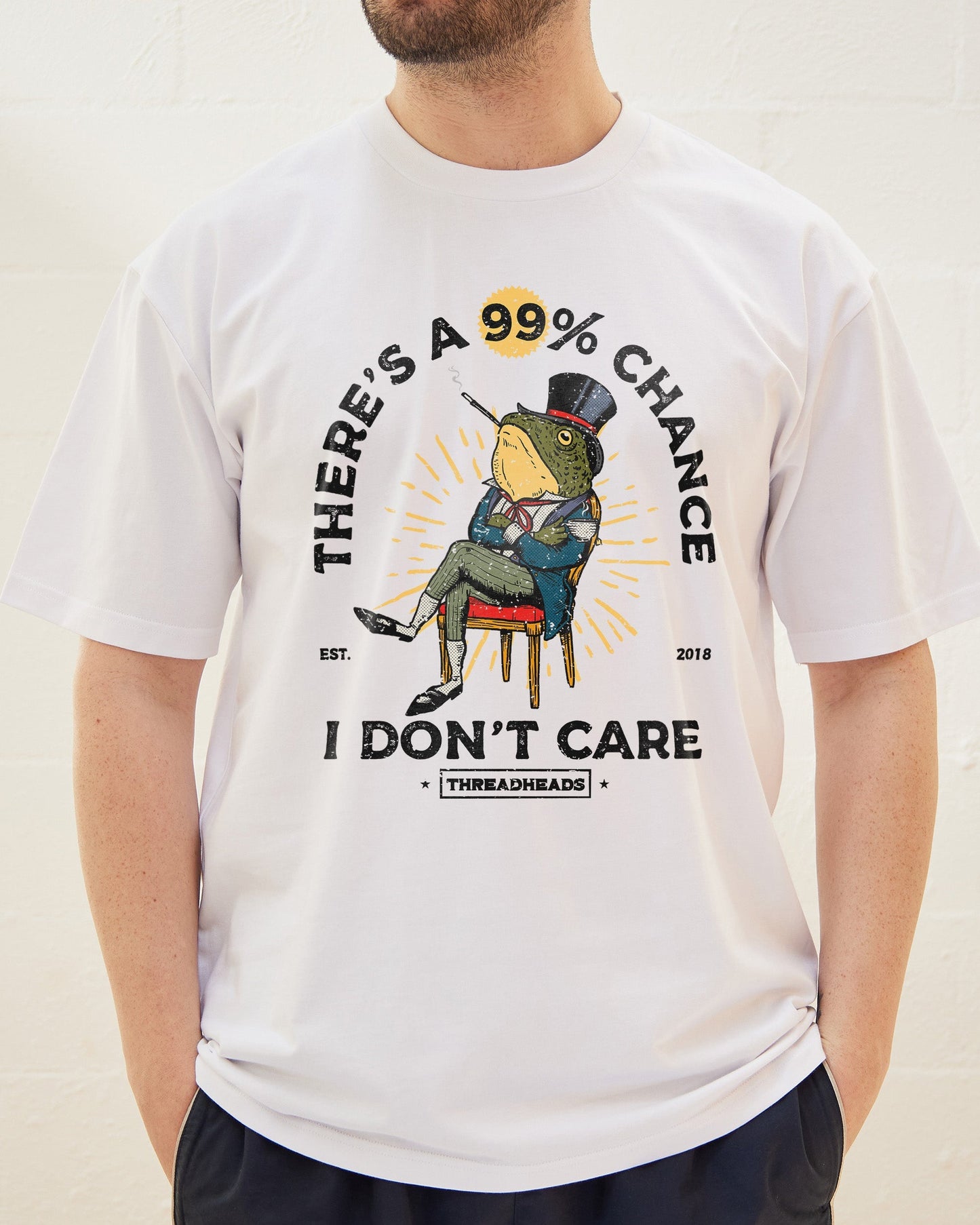 There's a 99% Chance I Don't Care T-Shirt Unisex T-shirt, Sweatshirt, Hoodie, Long Sleeve Tee - T-Shirt, Sweatshirt, Hoodie