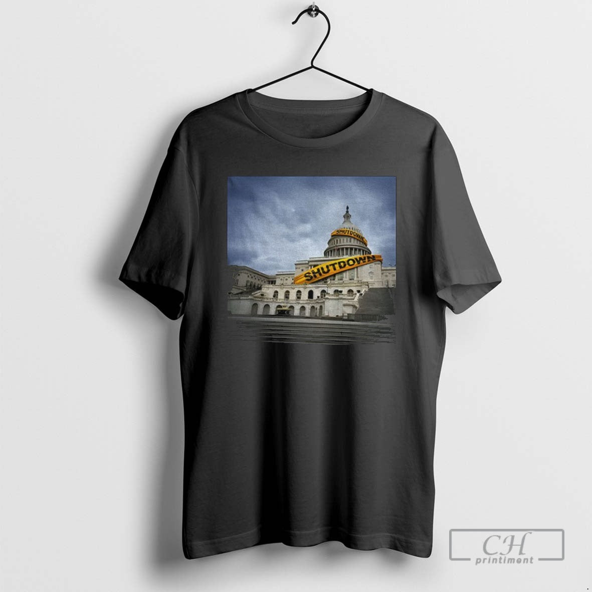 White House Government Shutdown Funny Political T Shirts Unisex T-shirt, Sweatshirt, Hoodie, Long Sleeve Tee - T-Shirt, Sweatshirt, Hoodie