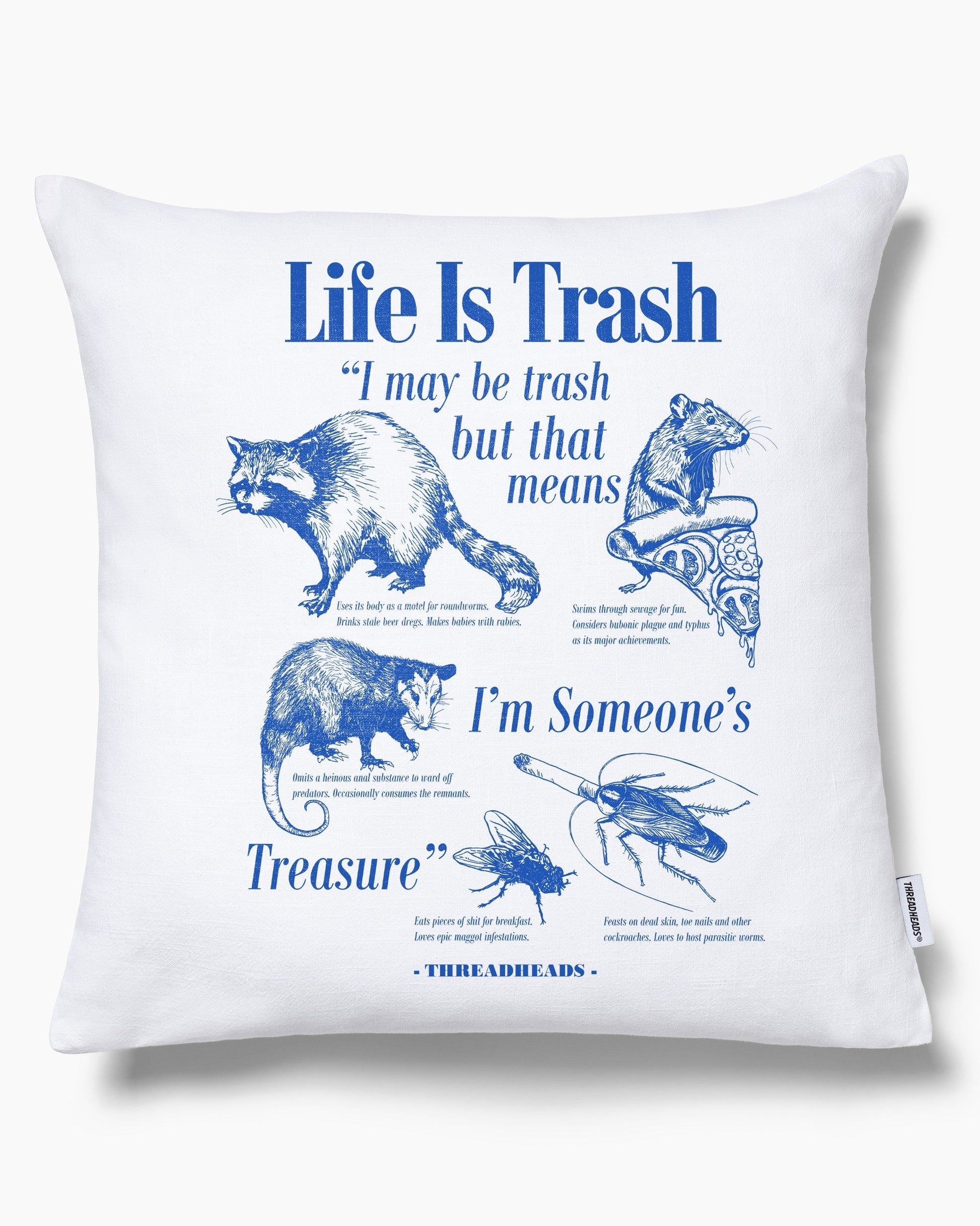Life Is Trash Cushion Unisex T-shirt, Sweatshirt, Hoodie, Long Sleeve Tee - T-Shirt, Sweatshirt, Hoodie