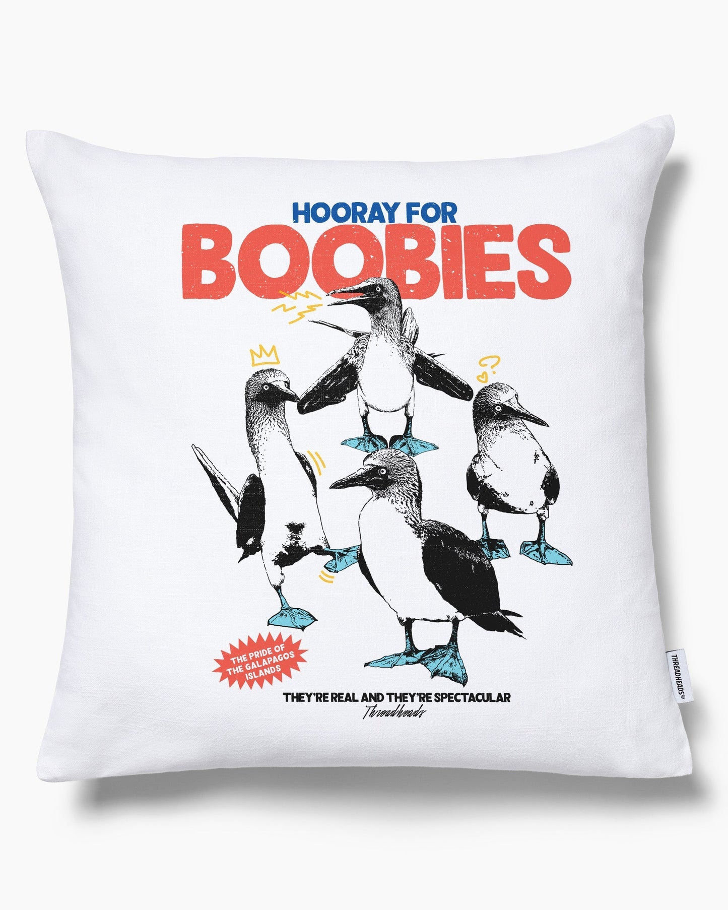 Hooray for Boobies Cushion Unisex T-shirt, Sweatshirt, Hoodie, Long Sleeve Tee - T-Shirt, Sweatshirt, Hoodie