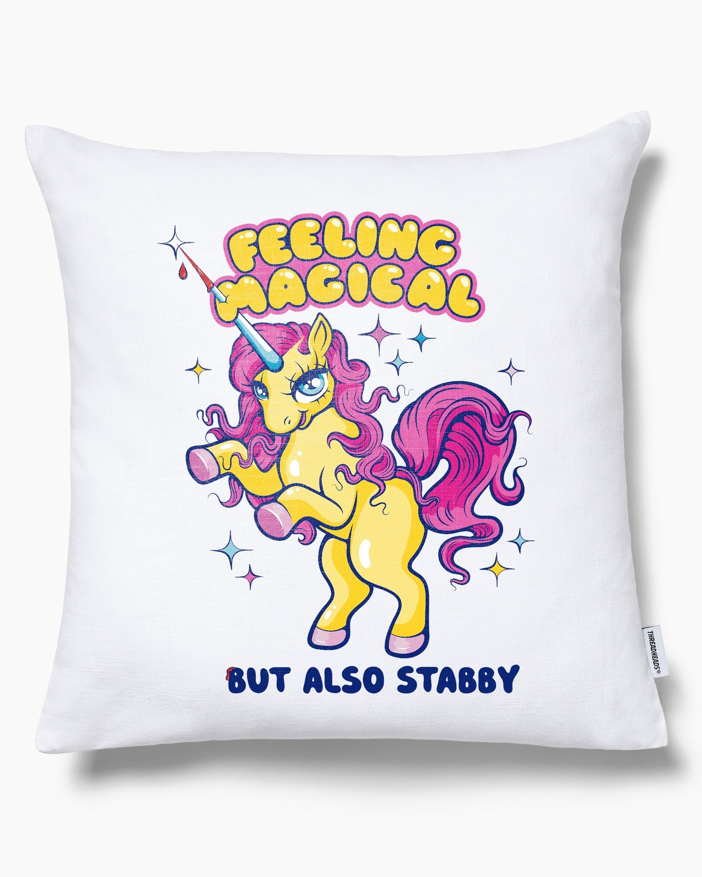 Feeling Magical but also Stabby Cushion Unisex T-shirt, Sweatshirt, Hoodie, Long Sleeve Tee - T-Shirt, Sweatshirt, Hoodie