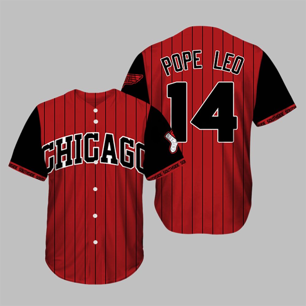 White Sox Pope Leo XIV City Connect 2025 Baseball Jersey baseball jersey product view 1