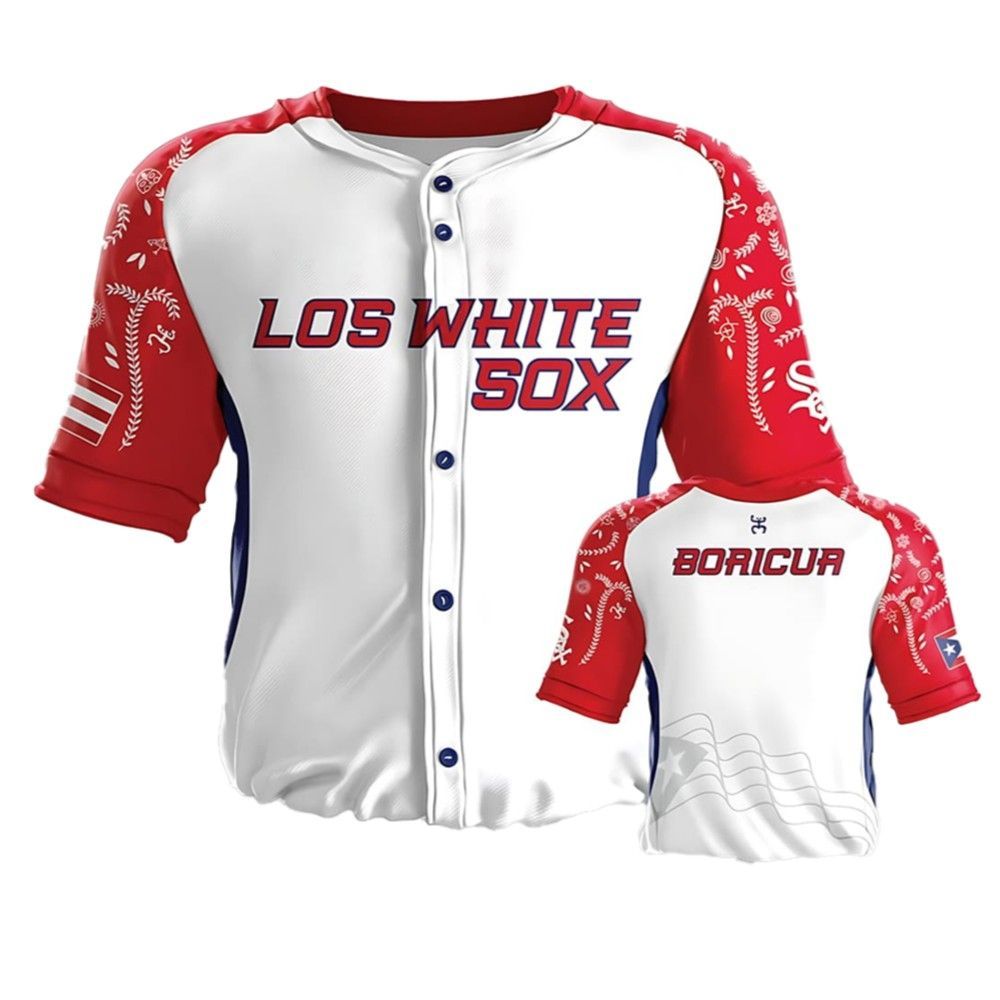 White Sox Puerto Rican Jersey Giveaway 2025 baseball jersey product view 2