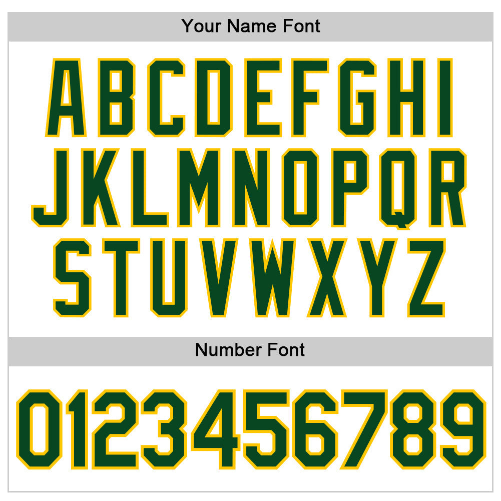 Custom White Green-Gold Authentic Sleeveless Baseball Jersey baseball jersey product view 4