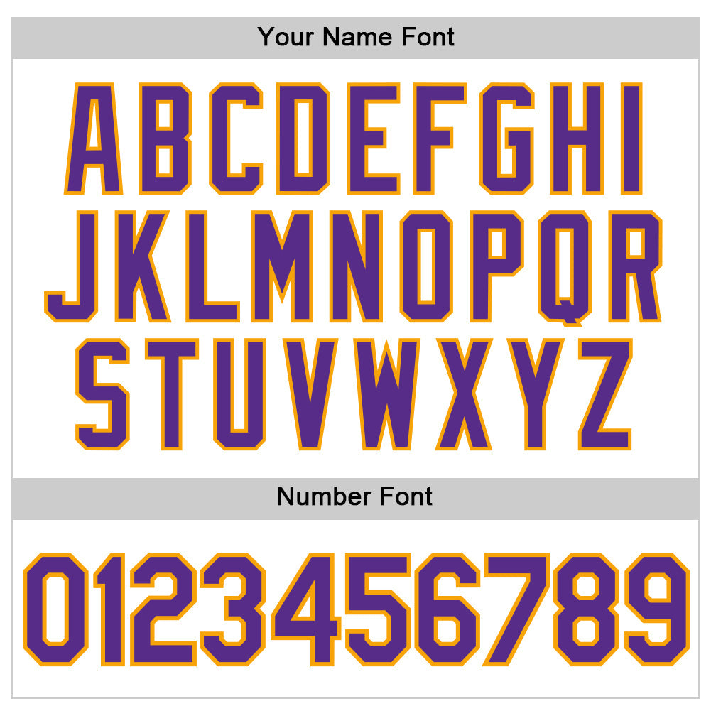 Custom White Purple-Gold Authentic Sleeveless Baseball Jersey baseball jersey product view 4