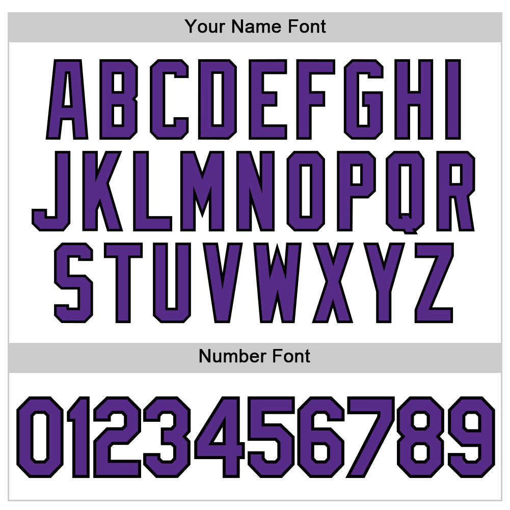 Custom White Purple-Black Authentic Sleeveless Baseball Jersey baseball jersey product view 4