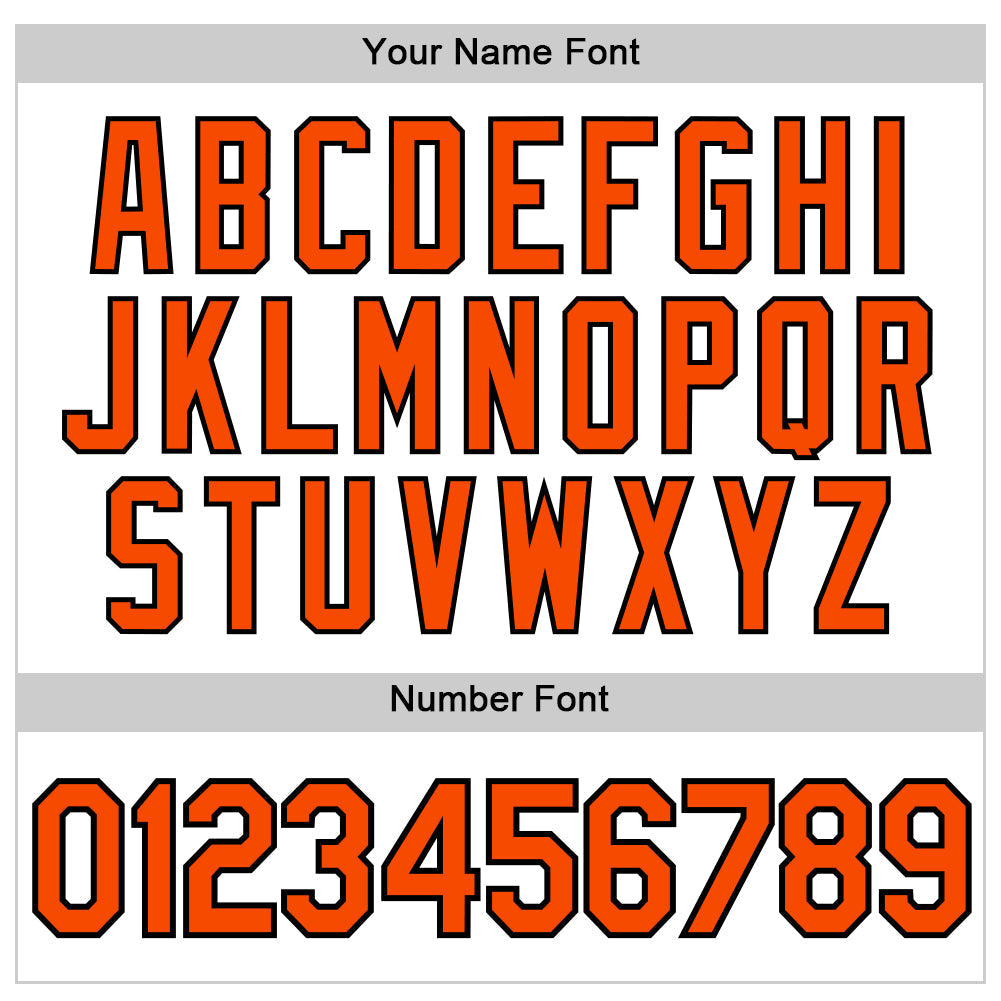 Custom White Orange-Black Authentic Sleeveless Baseball Jersey baseball jersey product view 4