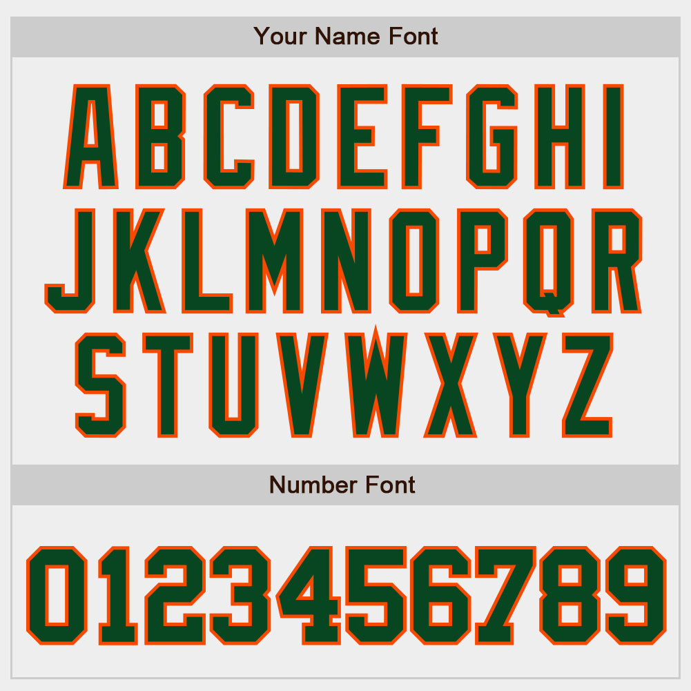 Custom White Green-Orange Authentic Baseball Jersey baseball jersey product view 5