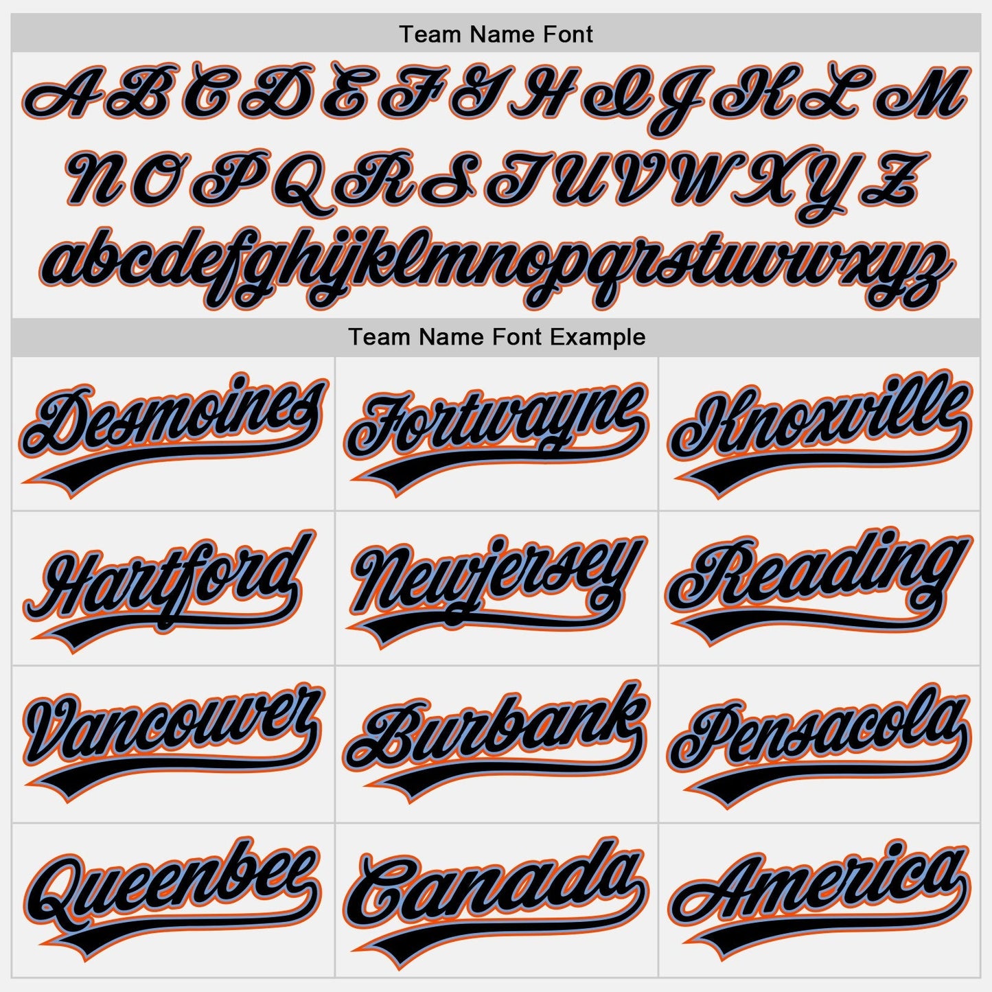 Custom White Black Powder Blue-Orange Authentic Baseball Jersey baseball jersey product view 4