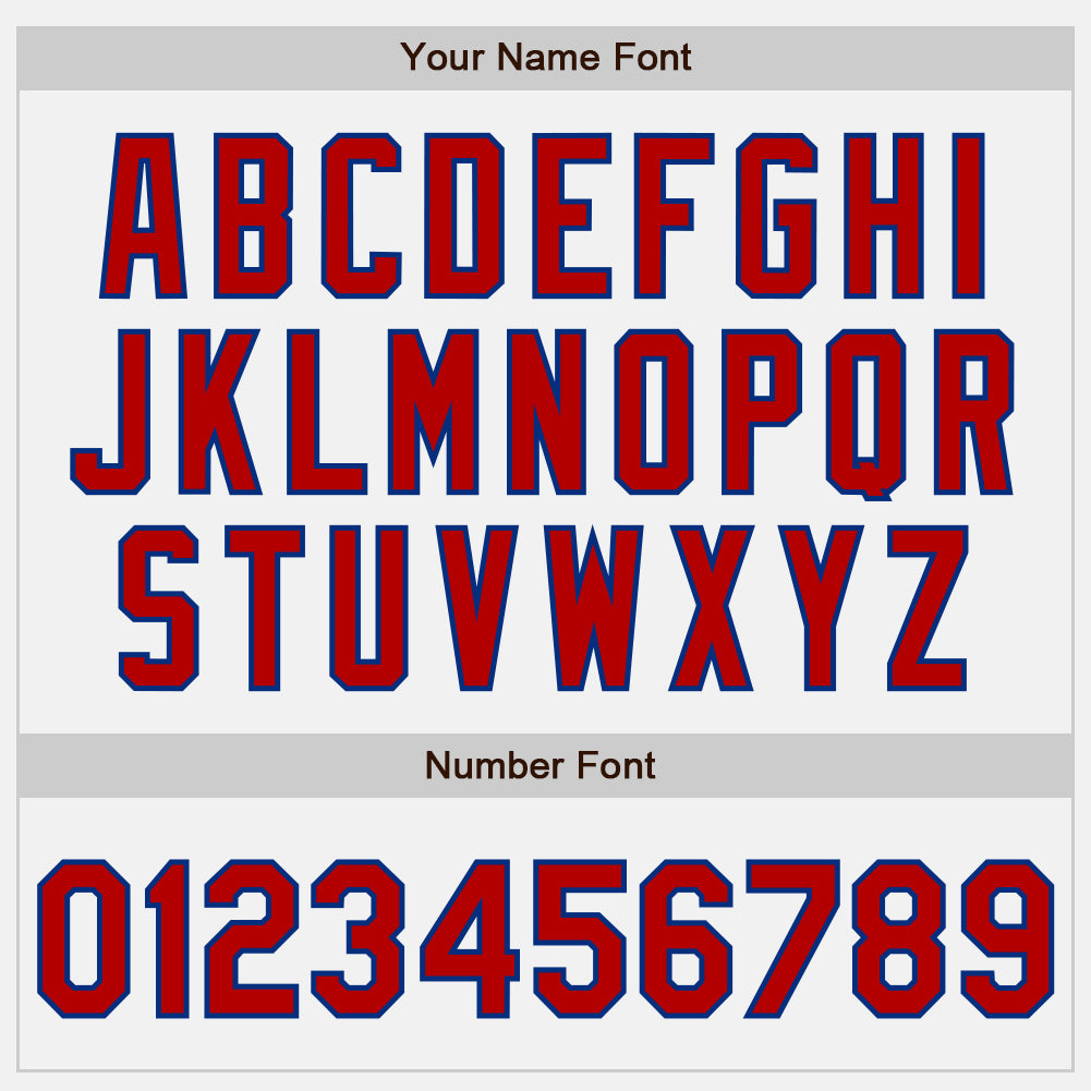 Custom White Red Pinstripe Red-Royal Authentic Baseball Jersey baseball jersey product view 5