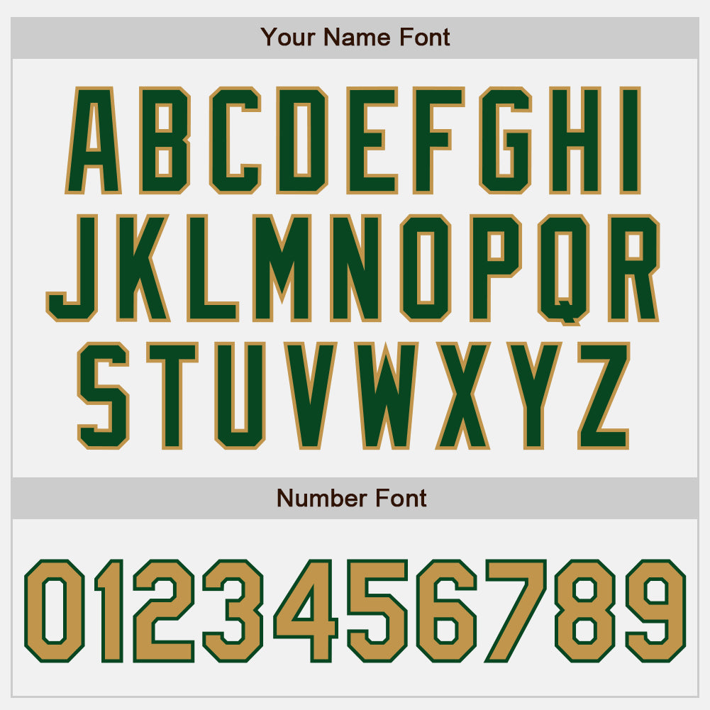 Custom White Green Pinstripe Old Gold Authentic Baseball Jersey baseball jersey product view 5