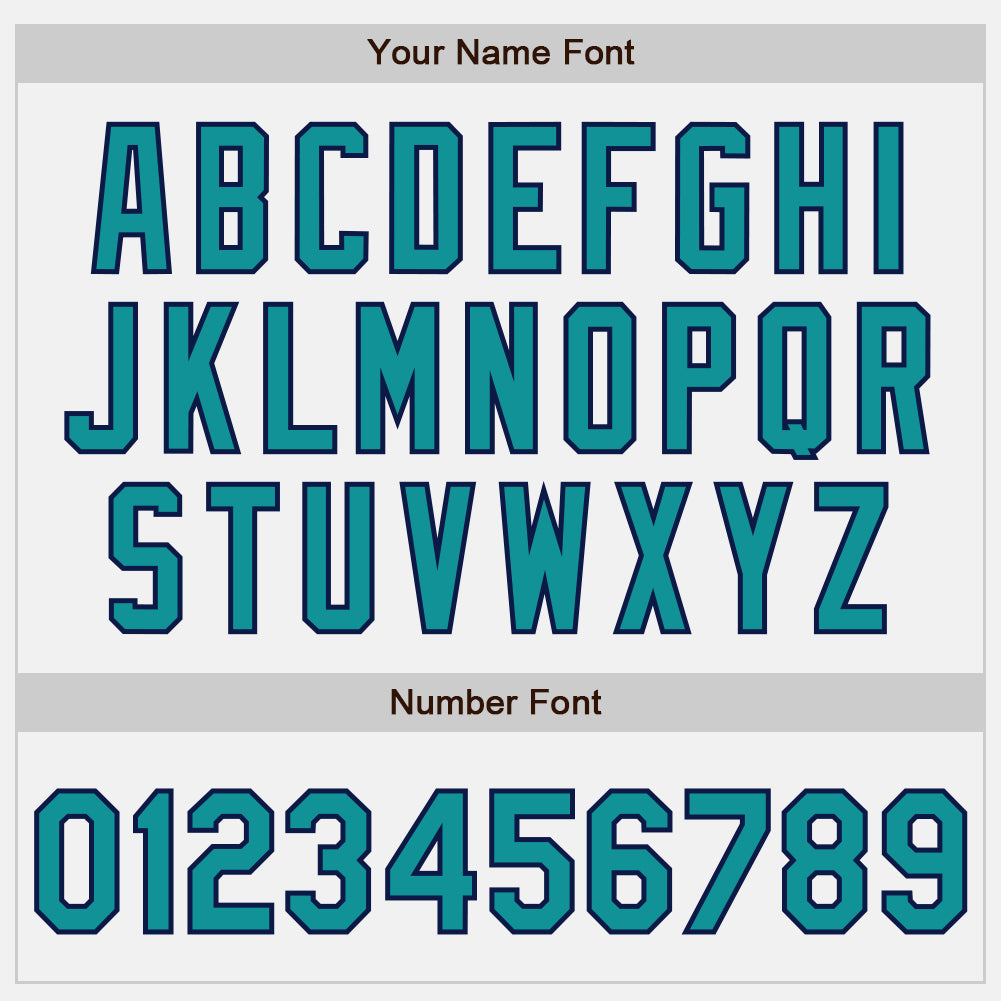 Custom White Teal Pinstripe Teal-Navy Authentic Baseball Jersey baseball jersey product view 5