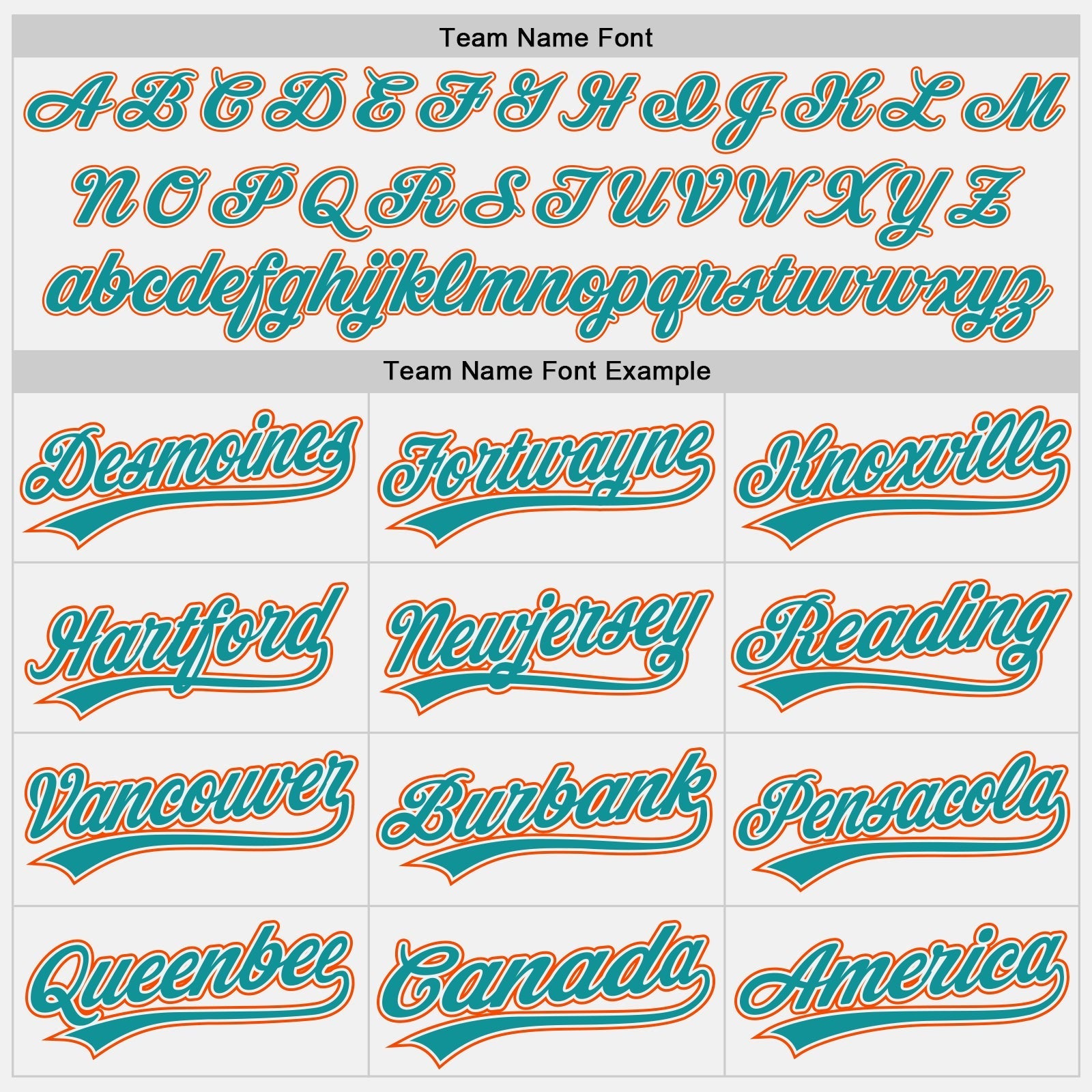 Custom White Teal Pinstripe Teal-Orange Authentic Baseball Jersey baseball jersey product view 4