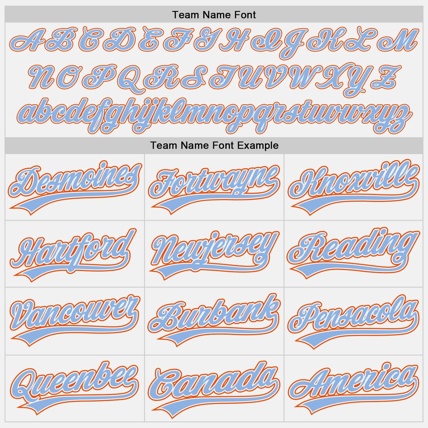 Custom White Light Blue Pinstripe Light Blue-Orange Authentic Baseball Jersey baseball jersey product view 4